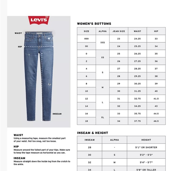 Levi’s 501 Skinny Jeans - Picture 6 of 7